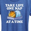 Women's - Garfield - Take Life One Nap Short Sleeve Graphic T-Shirt - 2 of 4