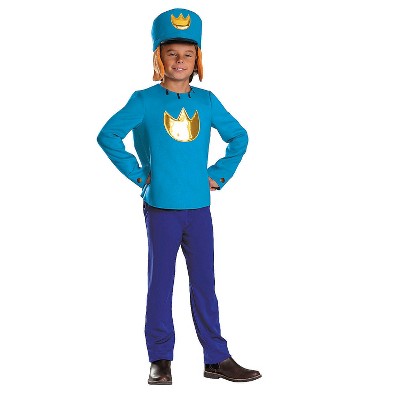 Dog Man Kids' Dog Man Halloween Deluxe Costume Jumpsuit - Blue - 7-8