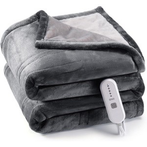 Electric Heated Throw Blanket - 4 Heat Levels, 4H Auto Off, Machine Washable, ETL Certified for Home & Office - 1 of 4
