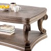 Royal Hampton Coffee Table, Weathered Oak Brown Wood, Rustic Farmhouse 52 Inch - 3 of 4