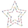 Northlight Lighted Star Christmas Window Silhouette Decoration - 16" - Multicolor Lights - 4 of 4