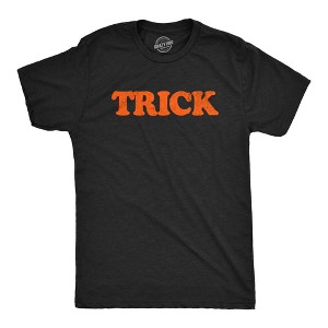 Mens Treat and Treat T Shirt Funny Halloween Trick Or Treat Joke Tee For Guys - Crazy Dog Men's T Shirt - 1 of 4
