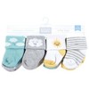 Hudson Baby Infant Boy Cotton Rich Newborn and Terry Socks, Sunshine And Clouds - 2 of 4