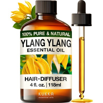 KUKKA Ylang-Ylang Essential Oil for Diffuser & Skin - 4 Fl Oz -  DIY Soap Making