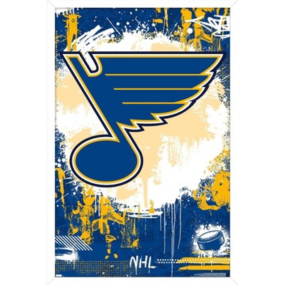  Trends International NHL St. Louis Blues - Logo 21 Wall Poster,  22.375 x 34, Premium Unframed Version: Posters & Prints