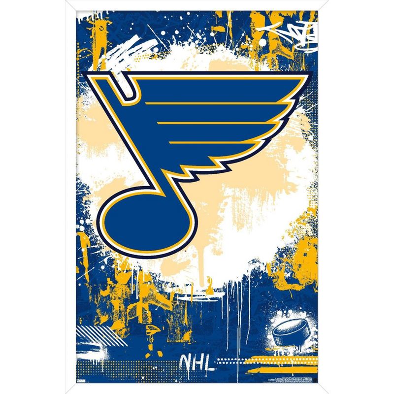 Trends International NHL St. Louis Blues - Maximalist Logo 23 Framed Wall Poster Prints, 1 of 7