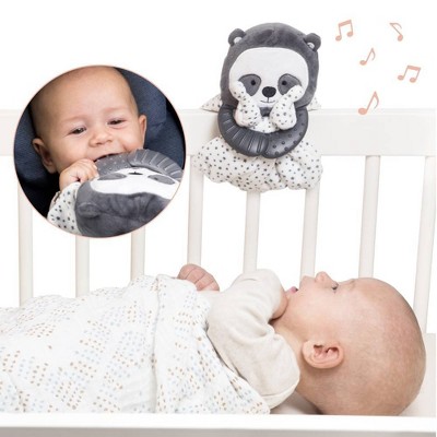 Lulyboo Plush Soother and Lovey with Music, White Noise and Teether- Panda