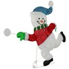 Northlight Lighted Snowman with Snowball Outdoor Christmas Decoration - 36.25" - Clear Lights - 4 of 4