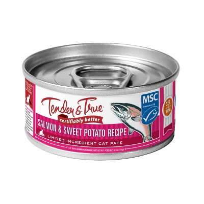 Tender & True Salmon and Sweet Potato Recipe Wet Cat Food - 24ct