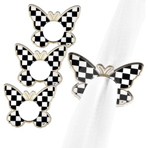 Waterdale Collection - Onyx Butterfly Napkin Rings - 1 of 2