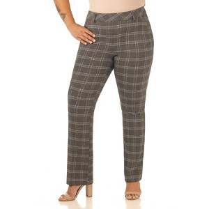 Rekucci Curvy Woman Comfort Barely Bootcut Pant with Pockets - 1 of 4