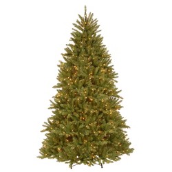 7.5ft National Christmas Tree Company Full Dunhill Fir Hinged ...