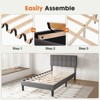 NicBex Full Size Metal Bed Frame with Steel Slat Support,Heavy Duty Metal Platform Bed frame for Bedroom - 2 of 4