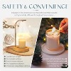 FAAYFIAN Adjustable Candle Warmer Lamp with Timer,Wood Base Metal Shade,Birthday Gifts for Women Mom - 3 of 4