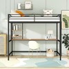 NicBex Full Size Bunk Bed with Desk Metal Bed Frame with Shelves, Full Length Guardrail and Ladder for Bedroom, Dorm, No Box Spring Required - 2 of 4