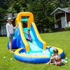 SKONYON Inflatable Water Slide Kids Bounce House Castle Splash Pool with Blower - 2 of 4