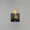 Maxim Lighting Sleek 1 - Light Vanity in  Antique Brass/Black - 3 of 4