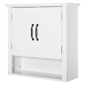 Dexmalle White Medicine Cabinet with Adjustable Shelf and 2 Doors - 1 of 4