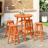 WestinTrends Malibu All Weather Hdpe Outdoor Patio Bar Height Dining Set (5-Piece) - 2 of 4