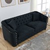NicBex 59/77 Inch Loveseat,Modern Chesterfield Velvet Loveseat Sofa with Tufted Backrests,Upholstered Couch for Living Room,Bedroom,Lounge - 2 of 4