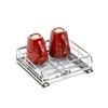 Origami 2 Pack Kitchen or Bathroom Chrome Plated Steel Sliding Pullout Drawer and Cabinet Organizer, Adjustable 10 Inch Width, Silver - 3 of 4