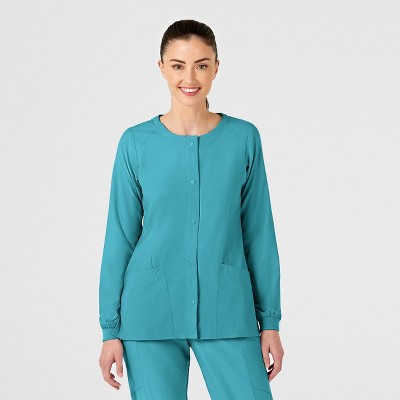 Wink W123 Women's Crew Neck Warm Up Jacket