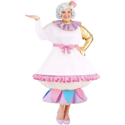 Halloweencostumes.com 3x Women Beauty And The Beast Mrs. Potts Plus ...