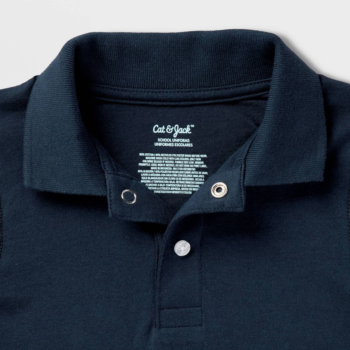 Toddler Boys' 2pk Adaptive Short Sleeve Uniform Polo Shirts - Cat & Jack™ - thumbnail 3