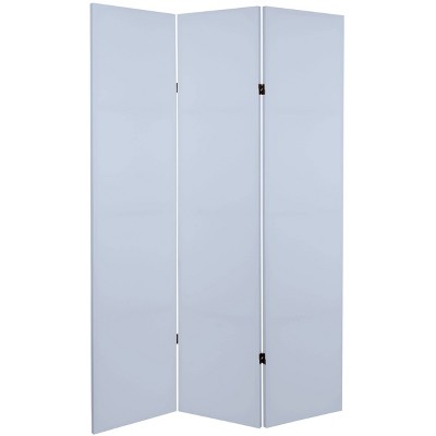 6" Double Sided Solid Canvas Room Divider - Oriental Furniture