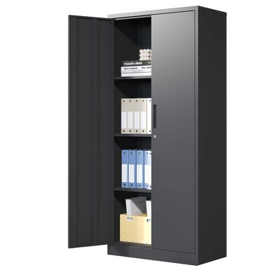 NicBex 70.87 Inch Modern 2-Door File Cabinet with 3 Adjustable Shelves for Home,Office,Pantry