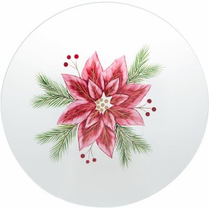 Pavilion Gift Company - Poinsettia - Candle Tray - Candle Holders - 1 of 4