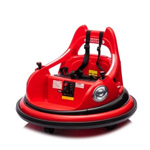 TopComfy Baby Walkers Kids Bumper Car 360 Degree Rotation Function Anti Collision Buffer Design Safety Belt for Kids, Red, 25.59"*25.59"*10.63" - 1 of 4