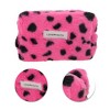 Unique Bargains Leopard Plush Drawstring Makeup Bag 1 Pc - 4 of 4