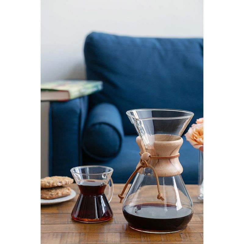 Chemex Pour-Over Glass Coffeemaker - Classic Series - 10-Cup - Exclusive Packaging, 3 of 6