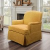 Art Leon Traditional Fabric Upholstered Swivel Accent Chair, Armchair with Wood Frame - 2 of 4