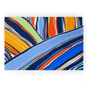 DorisciciArt autumn stripes Looped Vinyl Welcome Mat - Society6 - 1 of 2