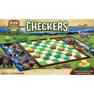 MasterPieces Officially licensed Jr. Ranger Checkers Board Game for Families and Kids ages 6 and Up - 1 of 4