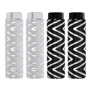 Unique Bargains Aluminum Alloy Anti-Skid BMX Mountain Dirt Cycling Fit 3/8 Inch Axles Stunt Bike Pegs 4 Pcs - 1 of 3