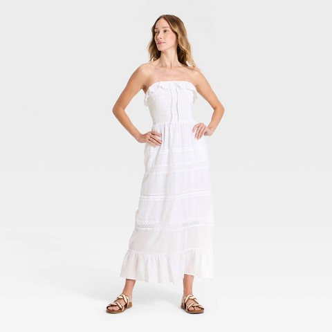 Женские свитеры Universal Thread Women's Cotton Maxi Pullover Sundress - Universal Thread™ Blue S