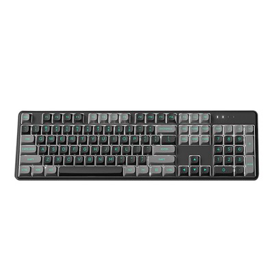 Mechanical keyboard, Gaming mechanical axis silent side engraving gaming office wired keyboard (Black)