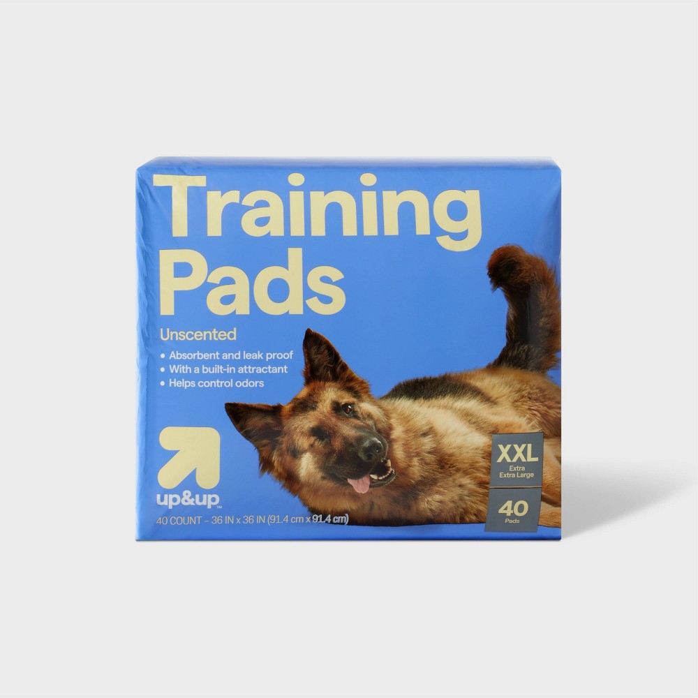 Dog Training Pads - XXL - 40ct - up&up™: Unscented, Polymer Material, Suitable for All Ages