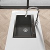 Stainless Steel Kitchen Sink, 27¡åx19¡å Single Bowl, Overmount Handmade Sink in Black, with US Standard Drain and Hook, LS-SSBL01 - 3 of 4