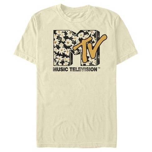 Men's Mtv Floral Print Logo T-shirt : Target