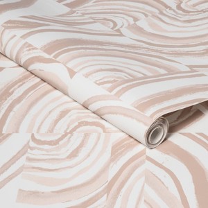 Agate Stone Peel & Stick Wallpaper Cream - Opalhouse™: Removable, Self-Adhesive, Geometric Swirl, 27.5 Sq Ft Coverage - 1 of 4