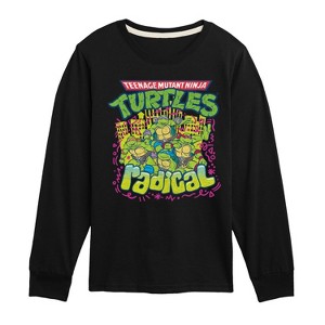 Boys' - Teenage Mutant Ninja Turtles - 90s Logo Long Sleeve Graphic T-Shirt - 1 of 4