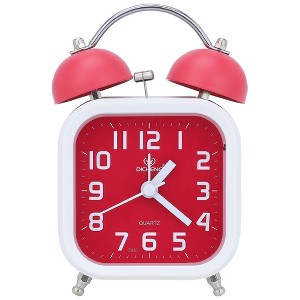REGALWOVEN Analog Battery Powered Metal Alarm Alarm Clock 3.5"L x 2.2"W x 5.5"H 1 Pc - 1 of 4