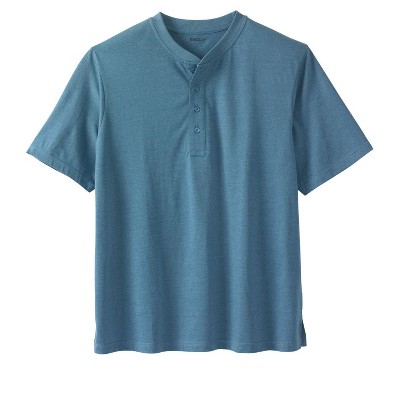 KingSize Men's Big & Tall Shrink-Less Lightweight Henley T-Shirt