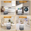 2Pack 75L Large Freestanding Collapsible Laundry Basket Hamper with Handles Waterproof Clothes Hamper - 4 of 4