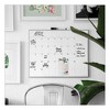 U Brands Magnetic Dry Erase Board, Undated One Month, 20 x 16, White Surface, Silver Aluminum Frame - 2 of 4