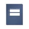 ComplyRight Double-Window Tax Presentation Folder Midnight Blue 50/Pack (FMB32) - 2 of 4
